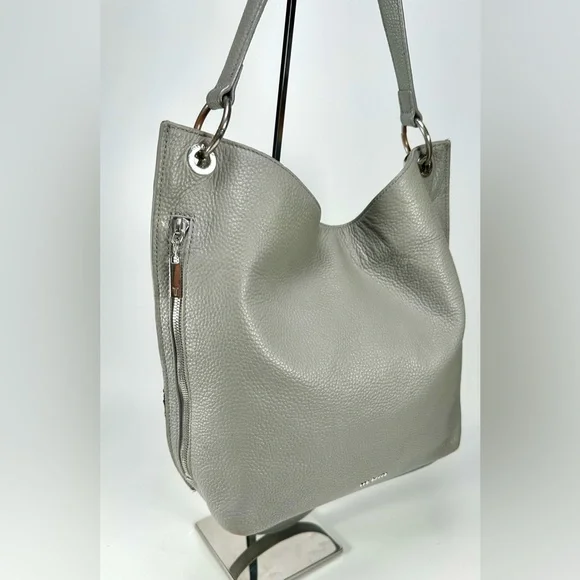 Ted Baker London Chhloee Leather Hobo Shoulder Bag in Gray - Picture 3 of 11
